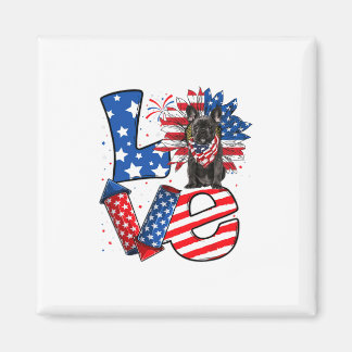 Of July Decor Patriotic Love French Bulldog Dog Us Magnet