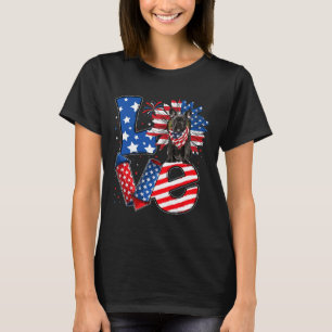 Of July Decor Patriotic Love French Bulldog Dog Us T-Shirt