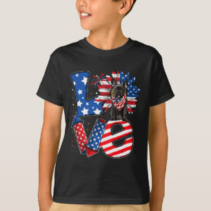Of July Decor Patriotic Love French Bulldog Dog Us T-Shirt