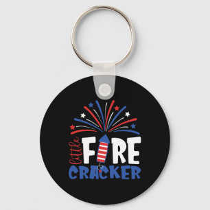 Of July Little Firecracker Toddler Outfit Patrioti Keychain