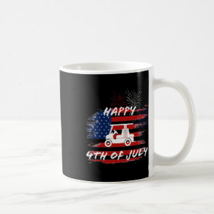 Of July Looping Parade Holiday Golf Cart American Coffee Mug
