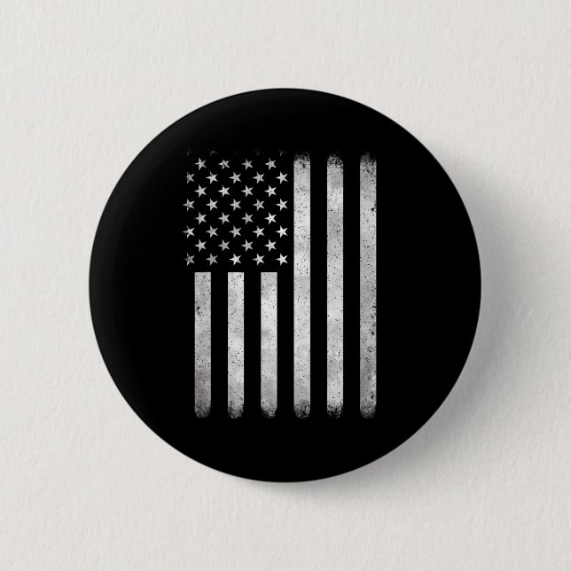 Of July Patriotic Fourth Of July Us American Flag  Button (Front)