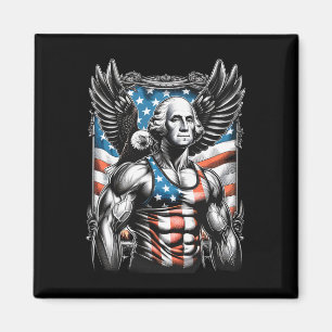 Of July Patriotic Funny George Washington July 4th Magnet