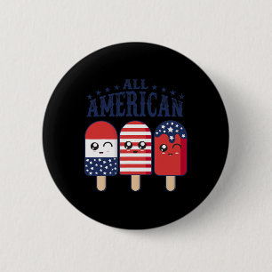 Of July Popsicle Usa Flag Patriotic Summer Boy Gir Button