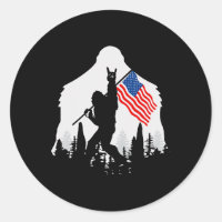 Of July Shirt Bigfoot Sasquatch Usa American Flag