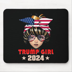 Of July Trump 45 47 Trump Girl 2024  Mouse Pad