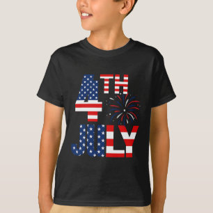 Of July Usa Flag Party Patriotic American Independ T-Shirt