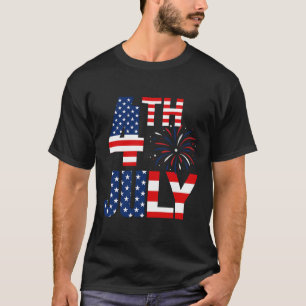Of July Usa Flag Party Patriotic American Independ T-Shirt