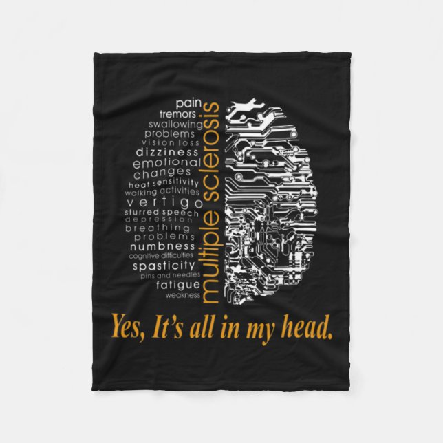 Of Multiple Sclerosis Doubters  Fleece Blanket (Front)