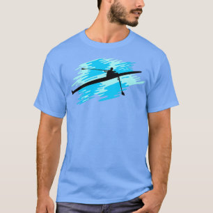 of oars single scull rowing man T-Shirt