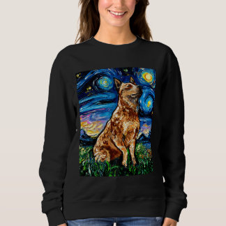 Of Red Siberian Husky Sticker Sweatshirt