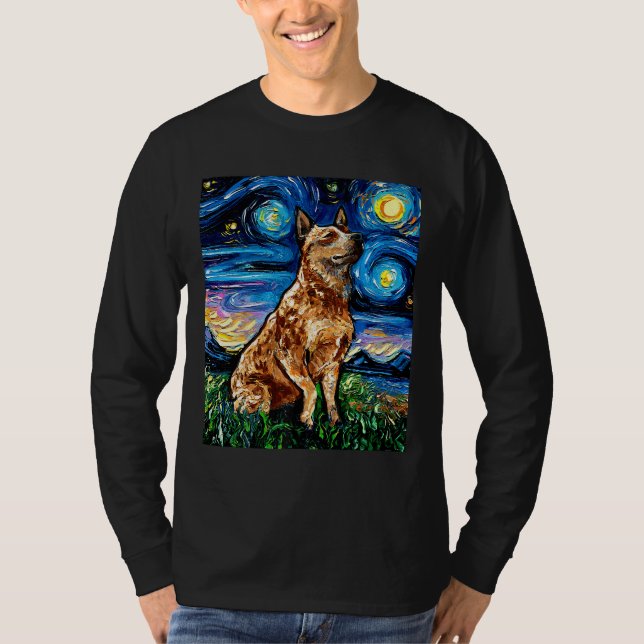 Of Red Siberian Husky Sticker T-Shirt (Front)