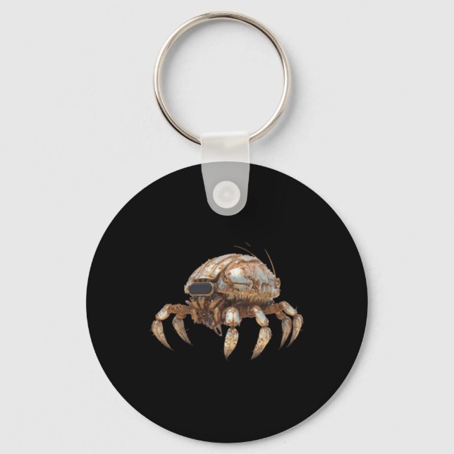 Of Robot Crab Sticker  Keychain (Front)