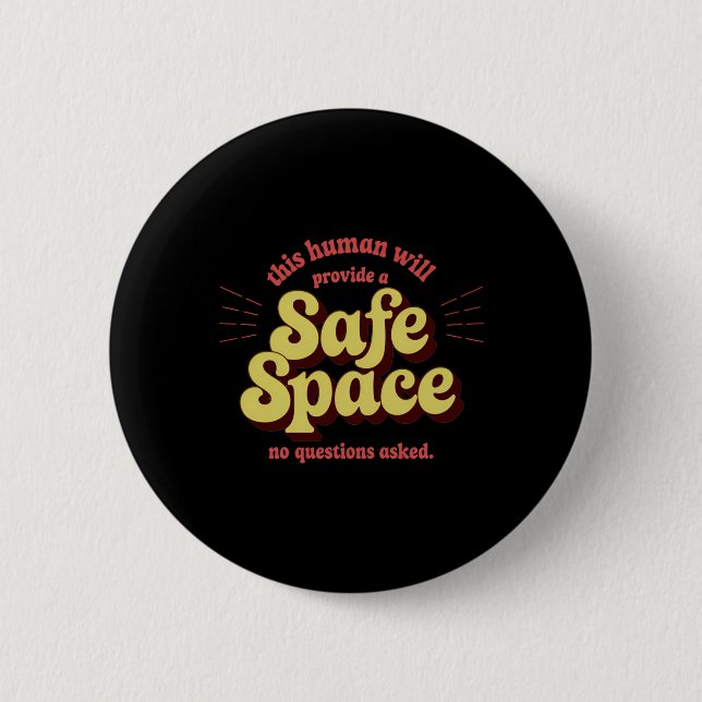 Of Safe Space Provider – Supportive And Inclusive Button (Front)