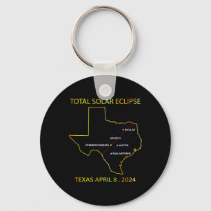 Of Solar Eclipse 2024 Interactive Map Texas Eclips Keychain