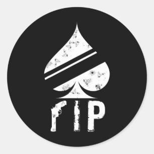 Of Spades Funny Video Game Player Classic Round Sticker