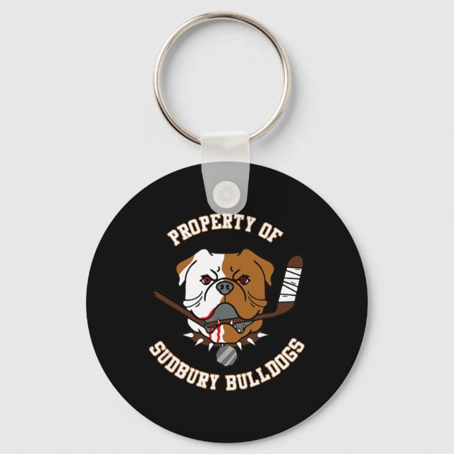 Of Sudbury Bulldog  Keychain (Front)