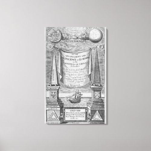Of the advancement and proficience of learning Canvas Print