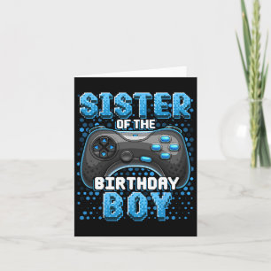 Of The Birthday Boy Matching Video Game Birthday 6 Card