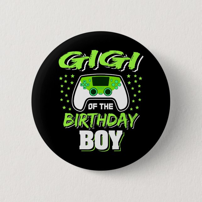 Of The Birthday Boy Video Game Decorations  Button (Front)