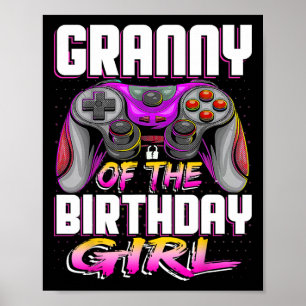 Of The Gamer Girl Matching Video Game Birthday  Poster