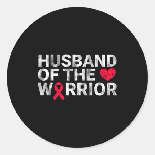 Of The Heart Warrior Heart Disease Awareness  Classic Round Sticker