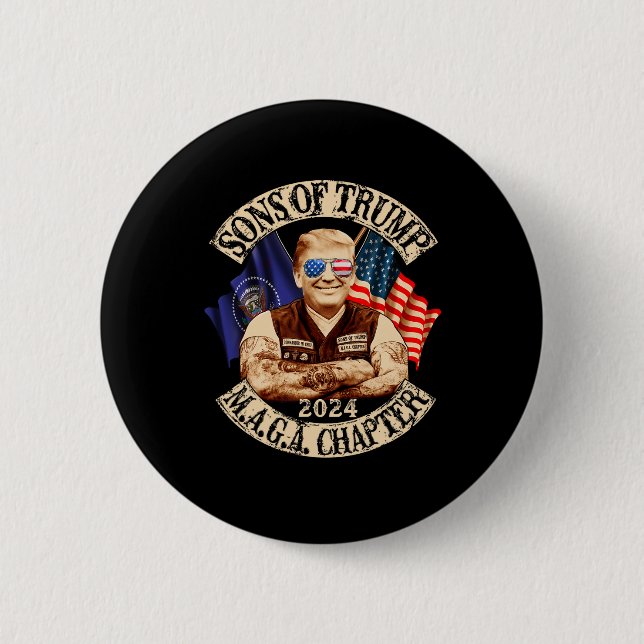 Of Trump Maga Chapter 2024 Funny  Button (Front)