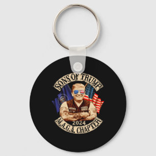 Of Trump Maga Chapter 2024 Funny  Keychain