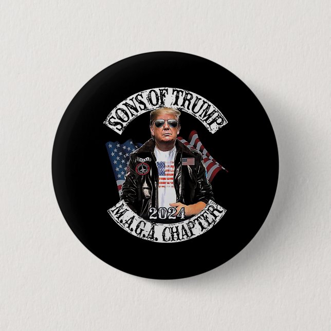 Of Trump Maga Chapter 2024 (on Back)  Button (Front)