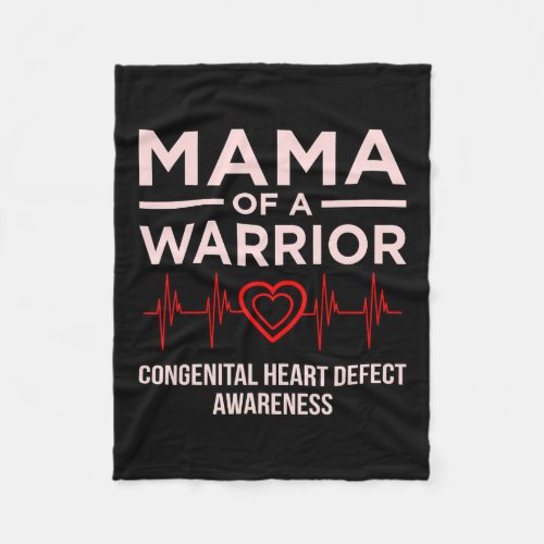 Of Warrior Heart Disease Awareness Survivor Graphi Fleece Blanket