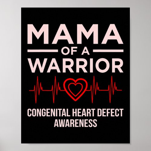 Of Warrior Heart Disease Awareness Survivor Graphi Poster