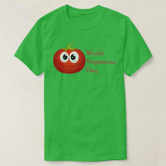 of world vegetarian day T-Shirt (Design Front)