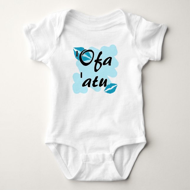 'Ofa 'atu - Tongan I love you Baby Bodysuit (Front)