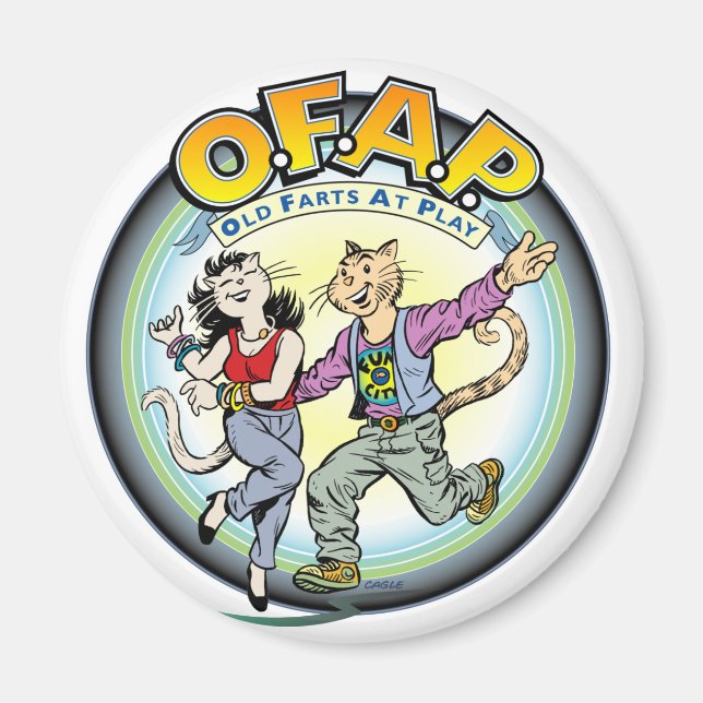OFAP: Old Farts at Play magnet (Front)