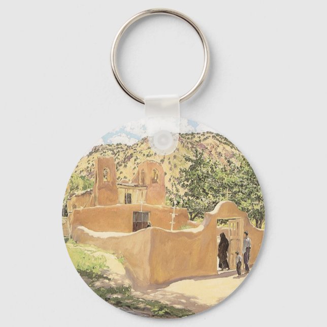 Oferta Para San Esquipula by Walter Ufer Keychain (Front)