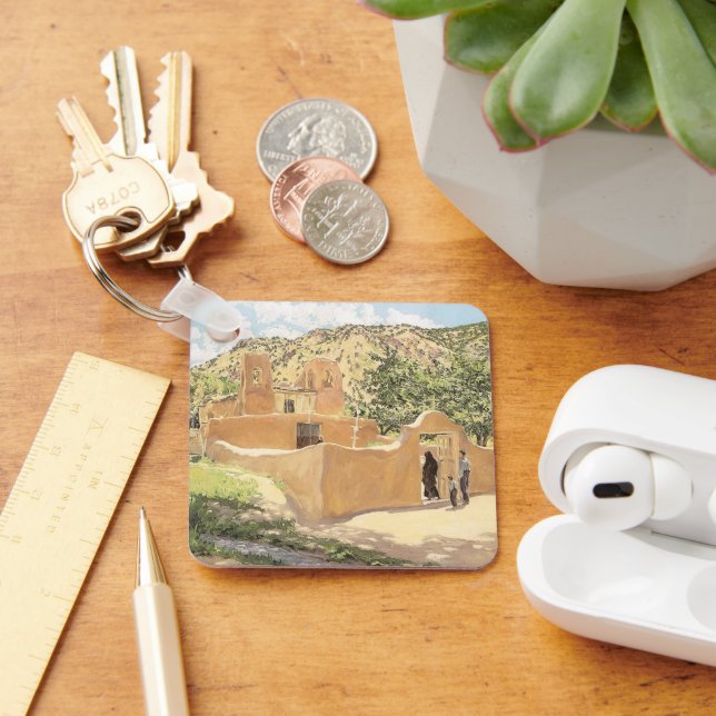 Oferta Para San Esquipula by Walter Ufer Keychain (Desk)