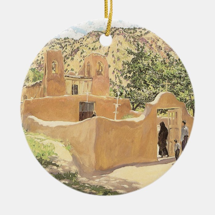 Oferta Para San Esquipula by Walter Ufer Christmas Tree Ornament