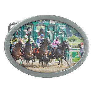 Off at Saratoga Belt Buckle