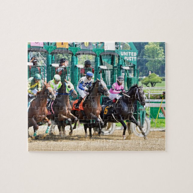 Off at Saratoga Jigsaw Puzzle (Horizontal)