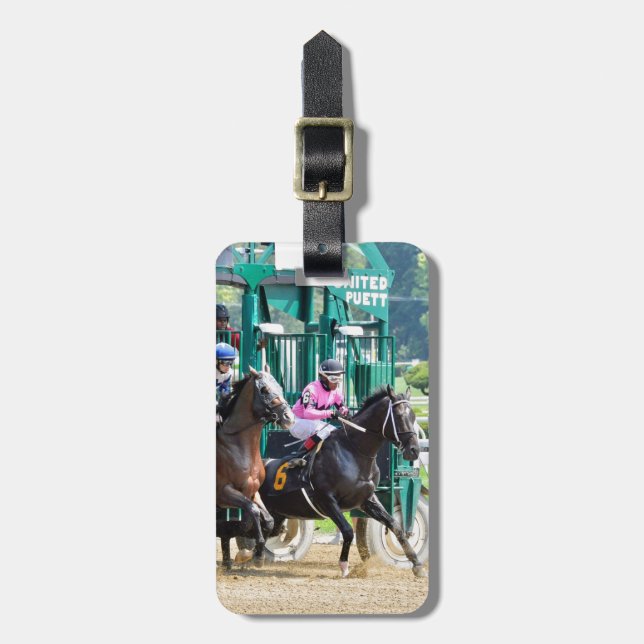 Off at Saratoga Luggage Tag (Front Vertical)