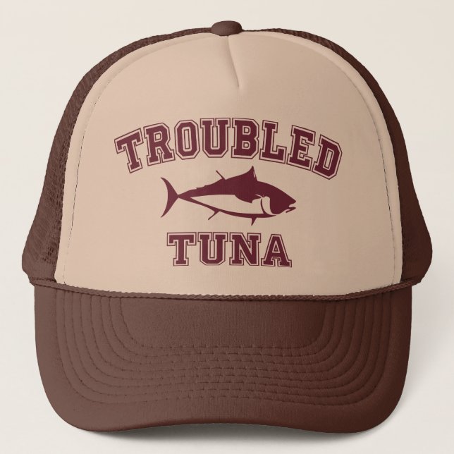 Off Beat Tuna Sport Fishing Trucker Hat (Front)