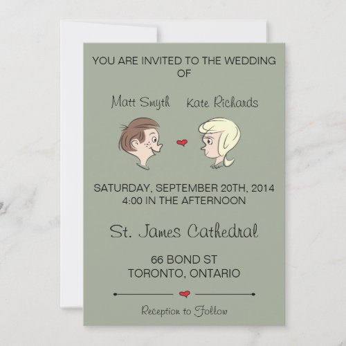 Off_Beat Wedding Invitations Invitation