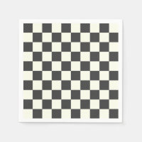 Off Black and Off White Checkerboard