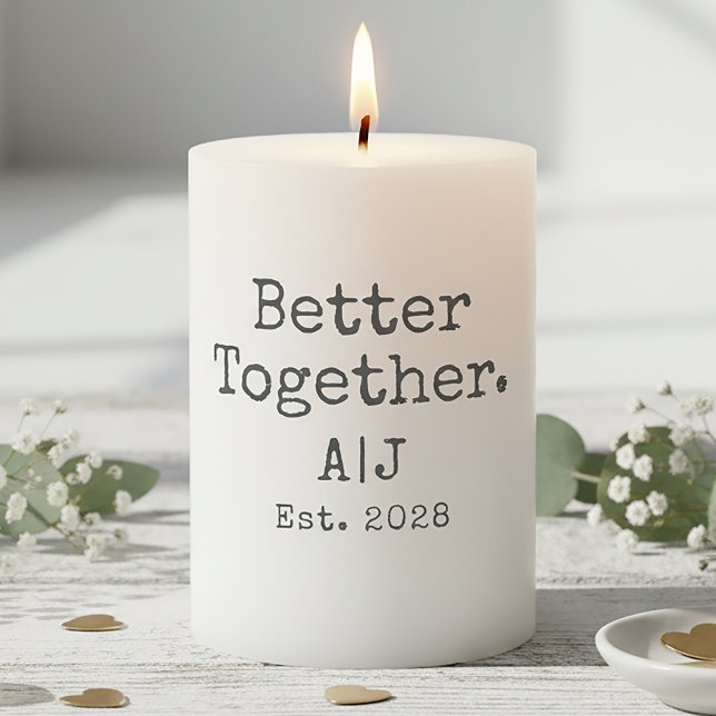 Off-Black Better Together Year Established Candle (Creator Uploaded)