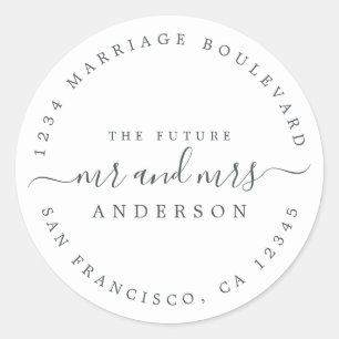 Off-Black Script Future Mr Mrs Seal
