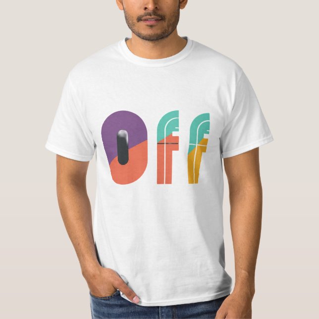 Off design text men's T-Shirt  (Front)