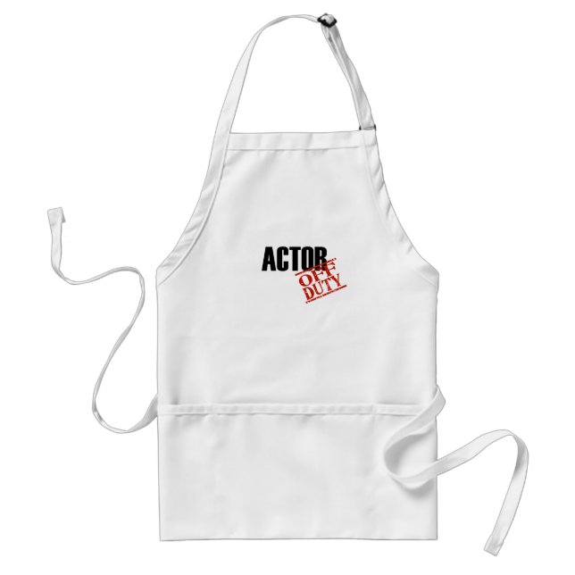 Off Duty Actor Adult Apron (Front)