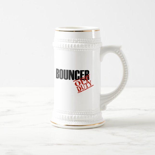 Off Duty Bouncer Beer Stein (Right)
