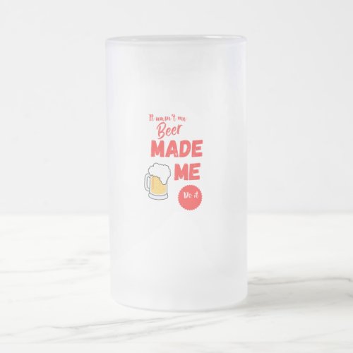 Off Duty  Funny Fathers Day Beer Frosted Glass Beer Mug