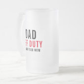 Off Duty | Funny Father's Day Beer Mug (Front Left)